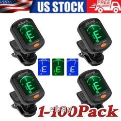 LCD Clip On Chromatic Acoustic Electric Guitar Bass Ukulele Banjo Violin Tuner