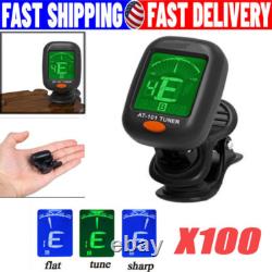 LCD Clip On Chromatic Acoustic Electric Guitar Bass Ukulele Banjo Violin Tuner