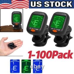 LCD Clip On Chromatic Acoustic Electric Guitar Bass Ukulele Banjo Violin Tuner