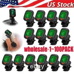 LCD Clip On Chromatic Acoustic Electric Guitar Bass Ukulele Banjo Violin Tuner
