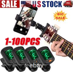 LCD Clip On Chromatic Acoustic Electric Guitar Bass Ukulele Banjo Violin Tuner