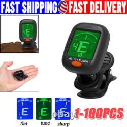 LCD Clip On Chromatic Acoustic Electric Guitar Bass Ukulele Banjo Violin Tuner