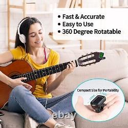 LCD Clip On Chromatic Acoustic Electric Guitar Bass Ukulele Banjo Violin Tuner