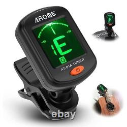 LCD Clip On Chromatic Acoustic Electric Guitar Bass Ukulele Banjo Violin Tuner