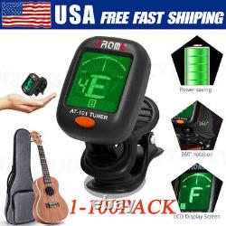 LCD Clip On Chromatic Acoustic Electric Guitar Bass Ukulele Banjo Violin Tuner