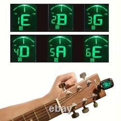 LCD Clip On Chromatic Acoustic Electric Guitar Bass Ukulele Banjo Violin Tuner