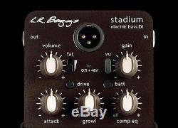 LR BAGGS Stadium Bass DI Electric Bass Guitar Preamp & FREE BAG (DUNLOP TUNER)