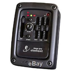 LR Baggs Stagepro Element Preamp EQ Chromatic Tuner with Acoustic Guitar Pickup