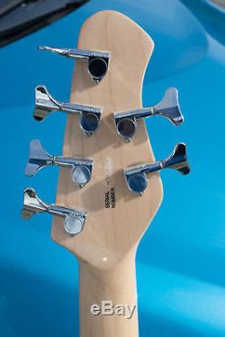 Left Handed Custom 6 String Bass Guitar Unfinished Discard Grover Tuners (HSE2)