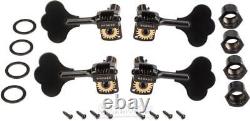 Leo Quan Badass OGT Mini Bass Keys Open-gear Bass Tuning Machines Black