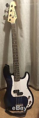 Lightly used Crescent electric bass with amp, tuner, and starter items