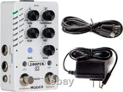 Looper X2 Stereo Electric Guitar Loop Pedal, Bass Guitar Looper Pedal, Acoust