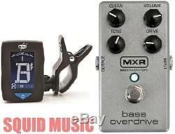 MXR Bass Overdrive Effects Pedal M-89 (FREE CLIP ON GUITAR TUNER) M89 DUNLOP