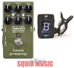 MXR Dunlop M81 Bass Preamp Direct Out 3-band EQ (FREE GUITAR TUNER) M-81