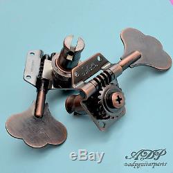Mecaniques Schaller Basse BM Reverse L/R P-J Bass MusicMan Tuners Vintage Copper