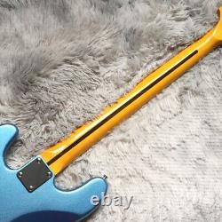 Metallic Blue Electric Bass Guitar PB Bass S-S Pickups 4 Strings Maple Fretboard
