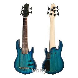 MiNi 5string electric ukulele bass Uku Bass BEADG Ash wood body 181 Gear Tuners