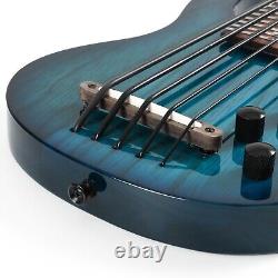 MiNi 5string electric ukulele bass Uku Bass BEADG Ash wood body 181 Gear Tuners