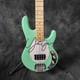 Muisic Man Mint Green Electric Bass Guitar H Pickups Basswood Body Factory
