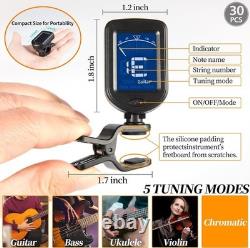 Multi-Function Clip-On Tuner with Lithium Battery For All String Instruments