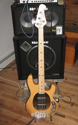 Music Man Sting Ray 4 String Electric Bass Guitar with Hipshot D-tuner