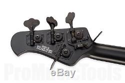 Music Man USA Stingray 4 SBK Stealth Black exc. Cond. D-tuner ebony board