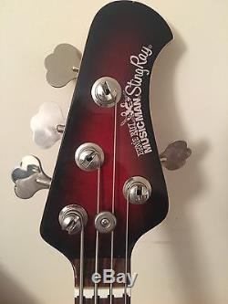 Musicman Stingray Candy Apple Sparkle With Matching Headstock & Hipshot Tuner
