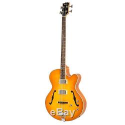 NEW Bixby MB05 Royale Semi Hollow 4 String Bass TUSCANY YELLOW FREE TUNER