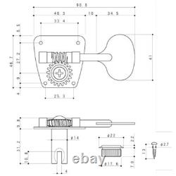 NEW Gotoh FB30LP 4 In-Line Bass Tuners Vintage Fender Style LOLLIPOP NICKEL S/F NEW Gotoh FB30LP 4 In-Line Bass Tuners Vintage Fender Style LOLLIPOP NICKEL S/F