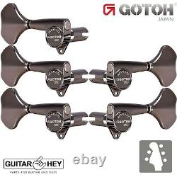 NEW Gotoh GB350 RES-O-LITE Aluminum Bass 5-String Tuners L2+R3 Set COSMO BLACK