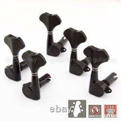 NEW Gotoh GB350 RES-O-LITE Aluminum Bass 5-String Tuning Keys L3+R2 Set BLACK