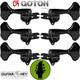 NEW Gotoh GB350 RES-O-LITE Aluminum Bass 6-String Tuning Keys L3+R3 Set BLACK