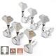 NEW Gotoh GB350 RES-O-LITE Aluminum Bass 6-String Tuning Keys L3+R3 Set CHROME