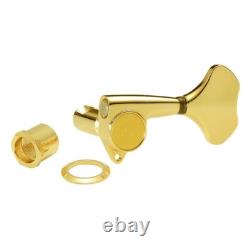 NEW Gotoh GB350 RES-O-LITE Aluminum L3+R3 Bass 6-String Tuners Set 3x3 GOLD