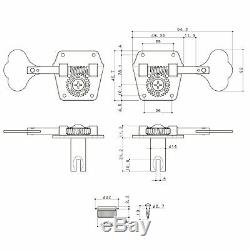 NEW Gotoh GB640 Super Light Weight 4-String Set Bass Guitar TREBLE SIDE NICKEL