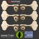 NEW Gotoh GBU510C-12 Bass 6-String L3+R3 11/16 Tuners Clover Key 3x3 GOLD