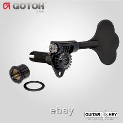 NEW Gotoh GBU510C-9 Compact Bass 4-in-line Tuners RIGHT-HANDED BLACK