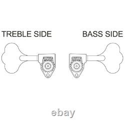 NEW Gotoh GBU510C-9 Compact Bass 5-String L4+R1 Tuners Clover Key 4x1 X-NICKEL