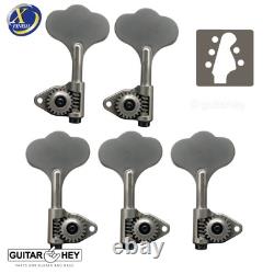 NEW Gotoh GBU510C-9 Compact Bass 5-String Tuners Open-Gear 3x2, ANTIQUE X-NICKEL