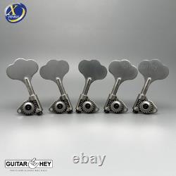 NEW Gotoh GBU510C-9 Compact Bass 5-String Tuners Open-Gear 3x2, ANTIQUE X-NICKEL