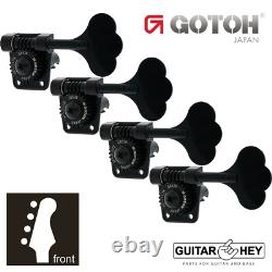 NEW Gotoh Res-O-Lite GB528 Vintage Style Bass 4-in-Line Set Lightweight BLACK