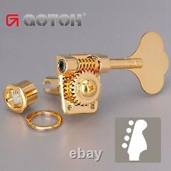 NEW Gotoh Res-O-Lite GB528 Vintage Style Bass 4-in-Line Set Lightweight GOLD