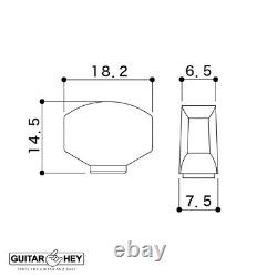 NEW Gotoh SG381-07 MGTB Locking Tuners Set 6 in line Right Handed BLACK