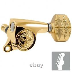 NEW Gotoh SGS510Z-A70LX Luxury Mode 6 In-line Mini Tuners 118 Ratio GOLD