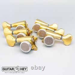 NEW Gotoh SGS510Z-S5 MGT L3+R3 Set Mini LOCKING Tuners 118 Ratio 3x3 GOLD