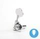NEW Graph Tech Ratio 2x2 4-String F-Style Bass Tuners CHROME, #PRB-4221-C0