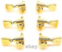 NEW Graph Tech Ratio 3X3 Vintage Style 2-Pin Locking Tuners, GOLD, #PRL-8341-G0