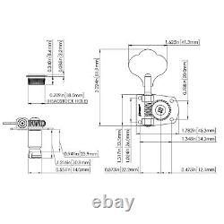 NEW Hipshot HB7 Bass Tuning Keys L3+R1 Tuners Set 271 Gear Ratio 3x1 BLACK