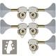 NEW Hipshot USA HB6 1/2 Ultralite Bass Tuning Y Key L3+R2 Set SATIN CHROME
