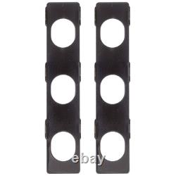 NEW Hipshot VINTAGE 6-in-Line Locking Tuners STAGGERED Pearloid Buttons BLACK
